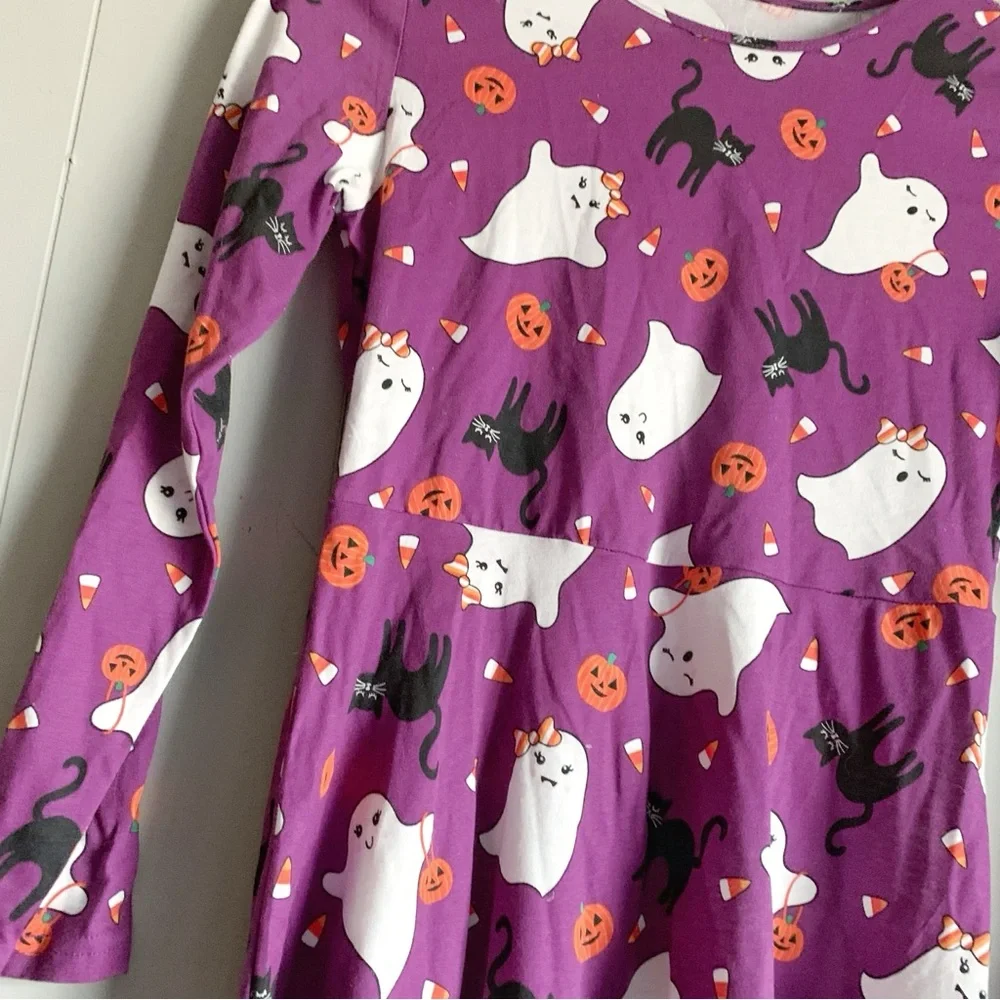 Children’s Place Halloween Printed Baby Doll Swing Dress Girls L